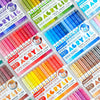A set of bright color high-gloss acrylic marker pens in various shades for professional use.