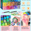 Un juego de 366 bolígrafos y marcadores de acrílico en varios colores vibrantes para uso artístico