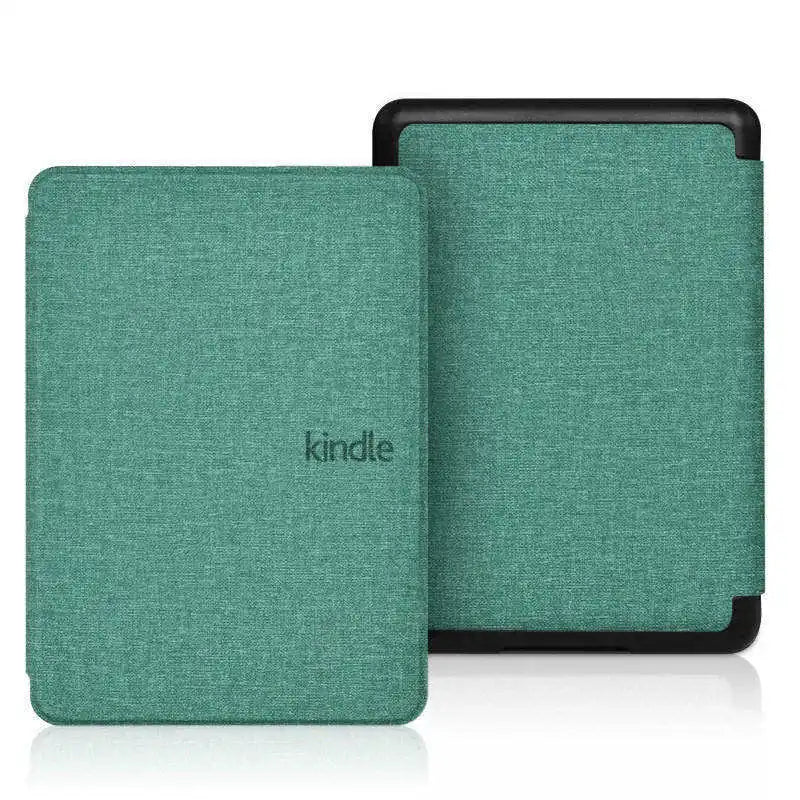 A teal magnetic protective case for a Kindle e-reader displayed on a white background.