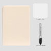 A set of an A5 reusable whiteboard notebook with an erasable cloth and a dry-erase marker.