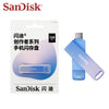 Memoria USB portátil Sandisk de 128GB para iPhone y dispositivos Android