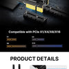 A close-up view of the AXE5400 Wi-Fi 6E adapter and its components for PC connectivity.