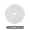A roll of white reusable hook and loop cable ties.