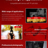 A promotional image showing various SanDisk Extreme microSDXC memory cards and related accessories for professional performan