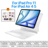 Magnetic wireless keyboard case with backlit trackpad for iPad Pro and iPad Air models