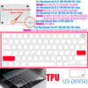 Ultra-thin TPU keyboard cover for a MacBook showing the keyboard and a TPU component.