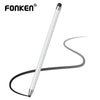 A white Fonken precision capacitive stylus pen shown diagonally against a white background.