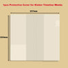 A protective cover for a Kinbor timeline weeks journal, showing the dimensions of 237mm by 223mm.