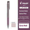 A purple Pilot LJP-20S4 juice pen with a silver cap and gold accents.