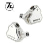 A pair of clear, studio-grade wired in-ear monitors labeled ZERO:2 are shown against a white background.