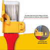 Yellow precision corner paint brush with a white folding mark and latch design for painting walls and ceilings