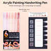 A set of Languo 90-color acrylic gel pens showing various skin tones and colors.