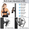 Multi-angle adjustment magnetic phone holder for gym and fitness with 360 degree rotation features
