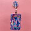 Leopard Retractable Card Holder Clip for Badges and IDs