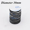 Rolls of black double-coated foam mounting tape with a diameter of 30mm