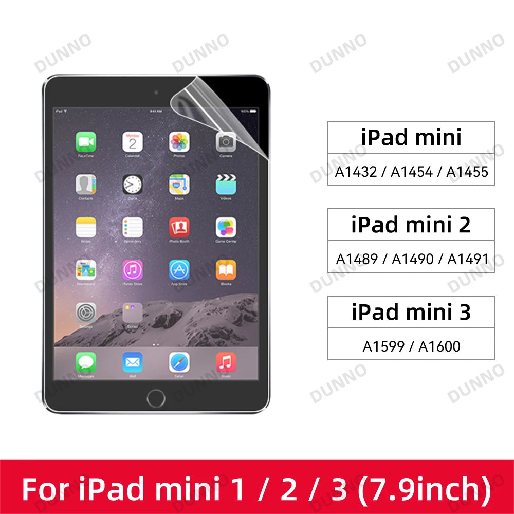 Paper-feel matte screen protector for iPad mini 1, 2, or 3 devices