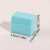 A light blue privacy protection roller stamp with dimensions 3cm x 1.8in and 2.5cm x 0.98in.