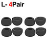 Quatre paires de embouts en silicone noirs pour AirPods Pro