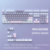 A set of 126-key double shot PBT keycaps with a purple inside color for mechanical keyboards