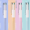 A set of four multi-color gel pens in Berry Blue, Custard, Apricot Pink, and Ice Green displayed vertically.
