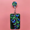 Leopard Retractable Card Holder Clip for Badges and IDs