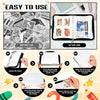 A guide showing how to use an A5 sticker organizer binder with clear storage pockets, including opening and closing instructi