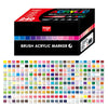Box of Acrylic Brush Markers featuring a wide range of vibrant colors and tips.