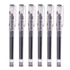 A set of precision rollerball gel pens shown in a row against a white background.