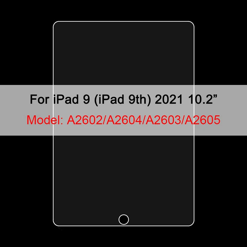 Film protecteur en plastique mat pour iPad de 9e génération.