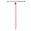 A single light pink smooth gel pen with a black ink tip.