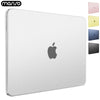 A silver matte hard shell case for a MacBook Neo 13-inch laptop is shown with various color options.