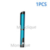 A single reusable metal injection pen with a teal and black body is shown vertically.