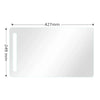 A rectangular matte film screen protector with dimensions 427mm by 249mm.