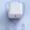 A white multi-protection charger device with various protection symbols displayed around it.