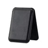 Black magnetic leather wallet with a protective stand case.