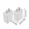 White secret storage charger plug for valuables with three metal pins.