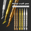 A collection of metallic brush pens in various colors and finishes for signature, doodle, and hand-drawn work.