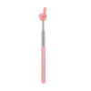 A pink telescopic stainless steel teaching pointer with a pink hand gesture at the top.