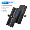 Black multi-port USB 3.0 hub with aluminum alloy and ABS casing featuring USB-A, USB-C, and power input ports.