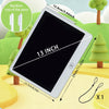 A 13 inch interactive LCD writing tablet is shown with pens and surrounding greenery.