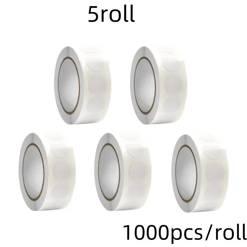 Roll of 5 roll round dot labels for organization
