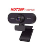 A black HD720P webcam with a lens mounted on a clip for laptop or desktop use.