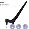 Black 360-degree rotating carbon steel replacement blade for art cutting tools