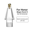 طرف قلم بديل فضي لقلم Honor Magic Pencil 3، يتميز بريشة 2H شبه شفافة.