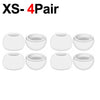 Quatre paires de embouts en silicone blancs de rechange pour AirPods Pro