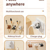 A set of cartoon animal storage buckles and accessories for organizing various cables like makeup brushes, chargers, and elec