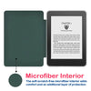 A dark green silicone cover for an e-reader displaying Chapter 1 text.