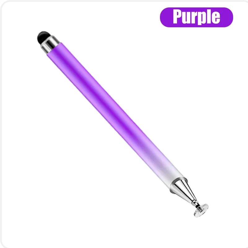 A purple precision stylus pen with a metallic tip shown against a white background.
