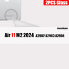 Zwei klare gehärtete Schutzgläser für ein iPad Air 11 M2 2024 Modell.