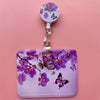 Leopard Retractable Card Holder Clip for Badges and IDs